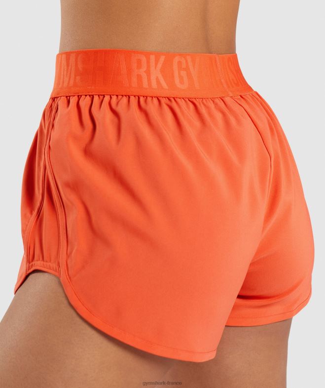 Gymshark short d\entraînement ample papaye orange femmes 6HF2880