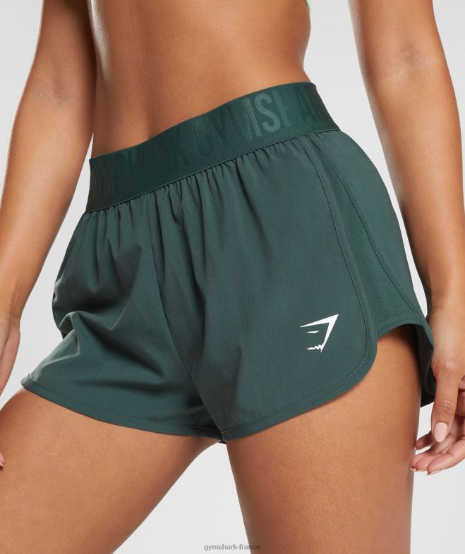 Gymshark short d\entraînement ample vert obsidienne femmes 6HF2895