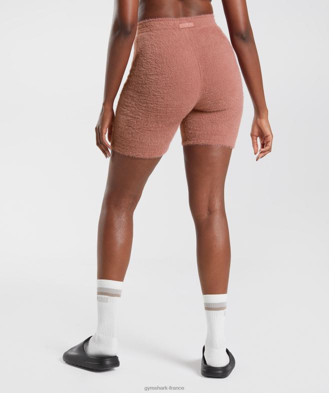 Gymshark short en maille à cils Whitney rouge canyon femmes 6HF2899