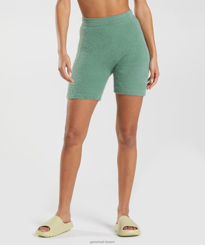 Gymshark short en maille à cils Whitney vert Feuille femmes 6HF2875