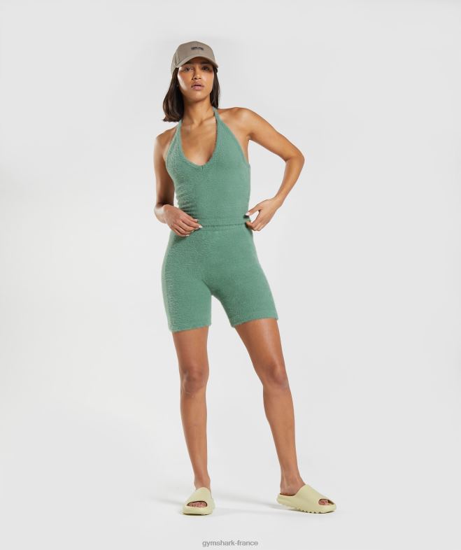 Gymshark short en maille à cils Whitney vert Feuille femmes 6HF2875
