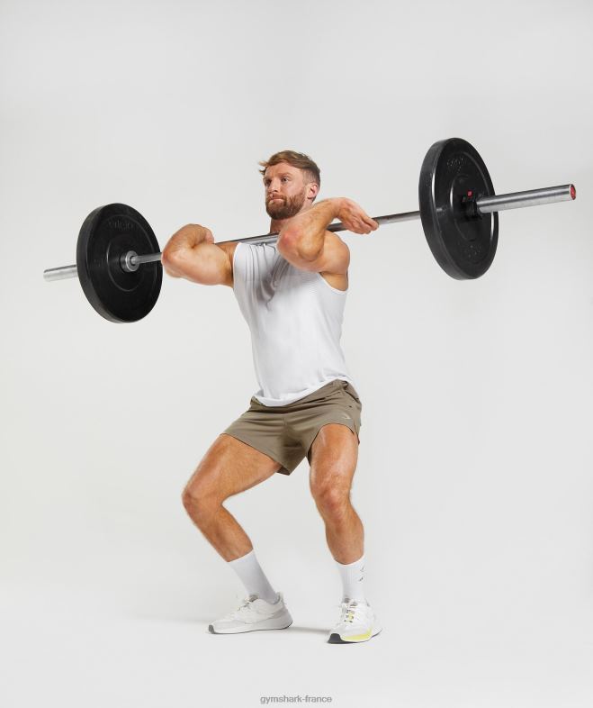 Gymshark short hybride apex 5 brun terreux Hommes 6HF28550