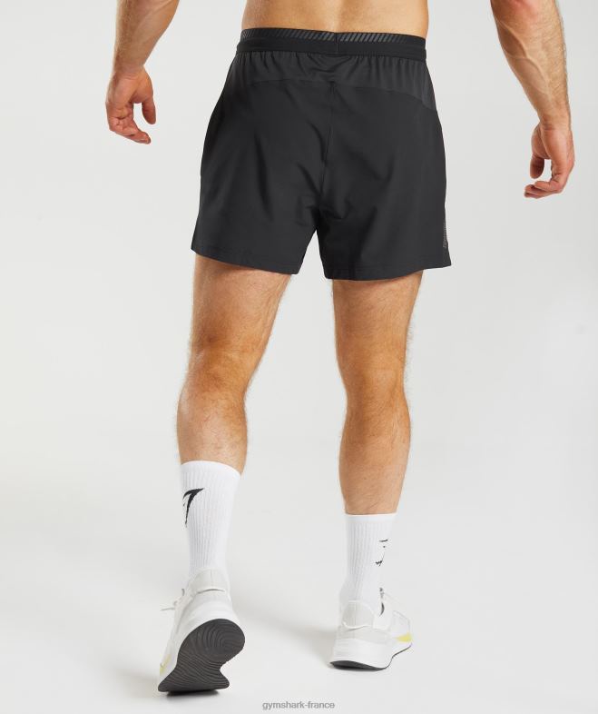 Gymshark short hybride apex 5 noir Hommes 6HF28548