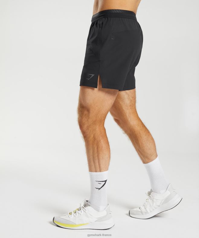 Gymshark short hybride apex 5 noir Hommes 6HF28548