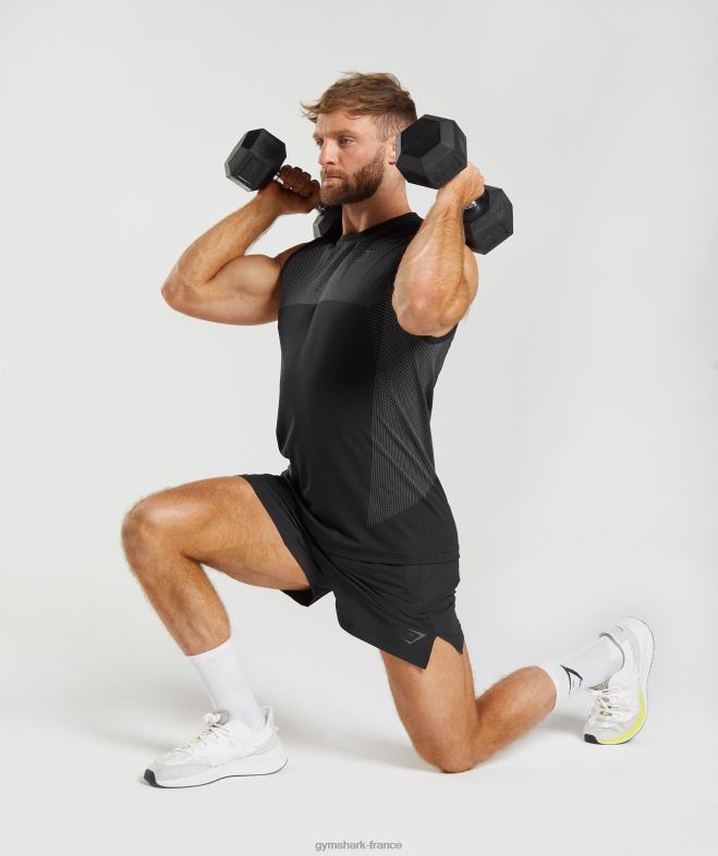 Gymshark short hybride apex 5 noir Hommes 6HF28548