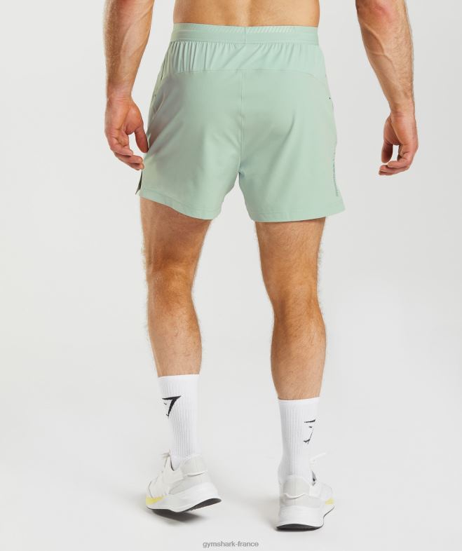Gymshark short hybride apex 5 sarcelle de givre Hommes 6HF28549