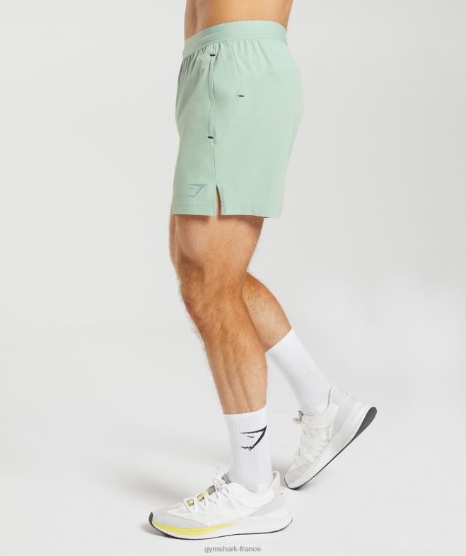 Gymshark short hybride apex 5 sarcelle de givre Hommes 6HF28549