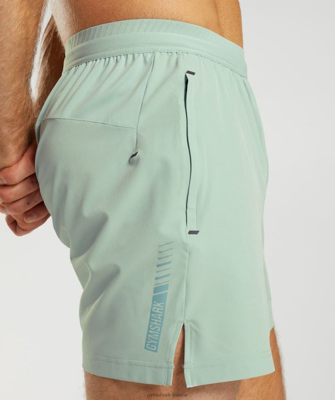 Gymshark short hybride apex 5 sarcelle de givre Hommes 6HF28549