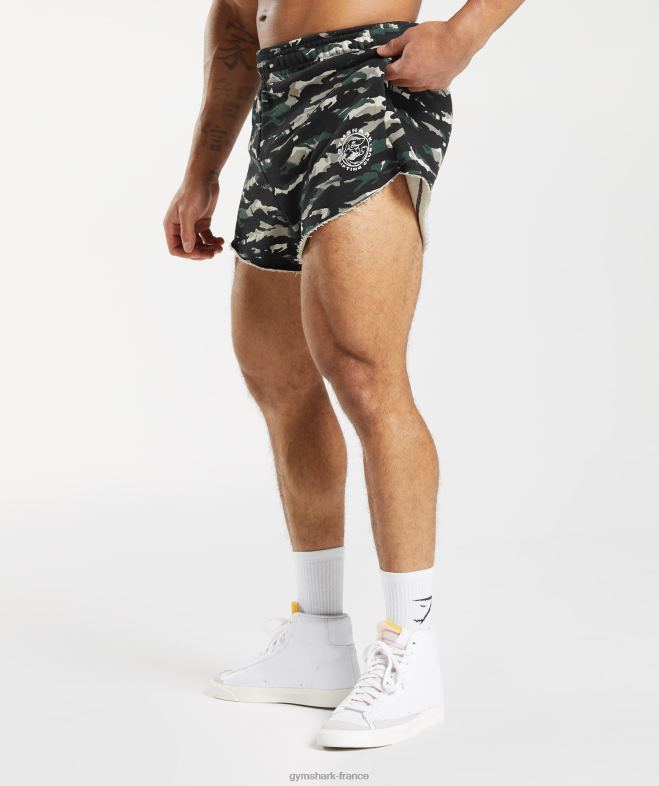 Gymshark short héritage vert obsidienne Hommes 6HF28557