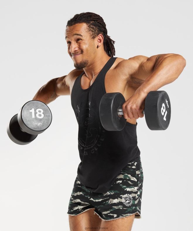 Gymshark short héritage vert obsidienne Hommes 6HF28557