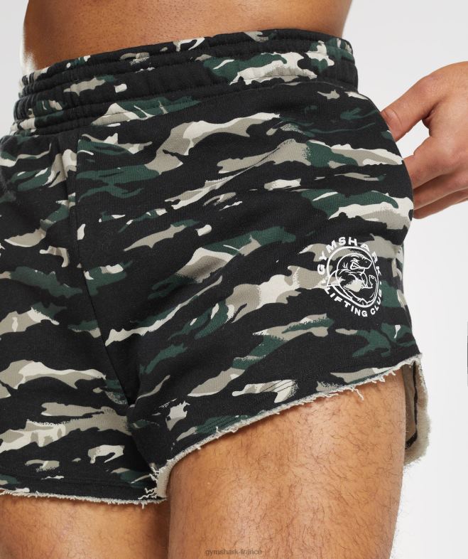 Gymshark short héritage vert obsidienne Hommes 6HF28557