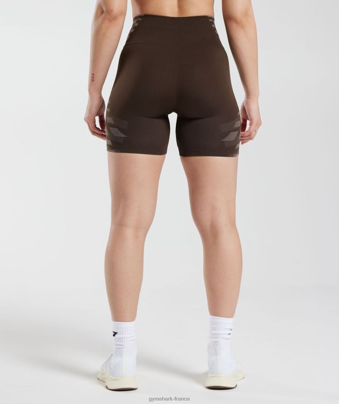 Gymshark short illimité marron archive/marron truffe femmes 6HF28111