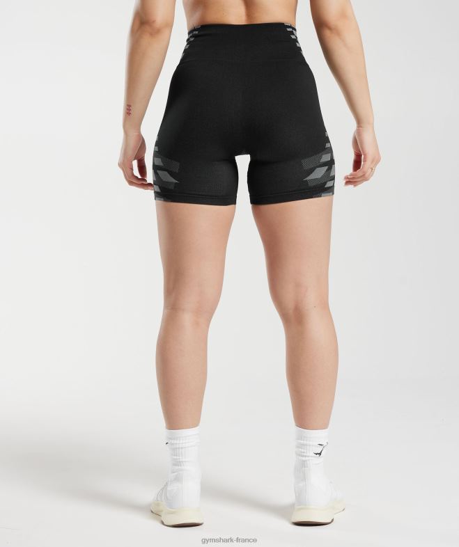 Gymshark short illimité noir/gris clair femmes 6HF28105