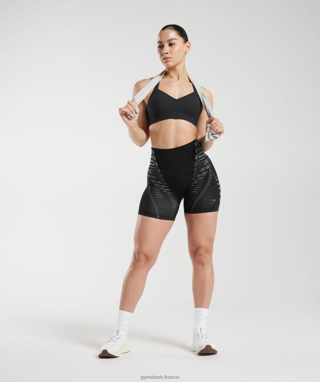 Gymshark short illimité noir/gris clair femmes 6HF28105