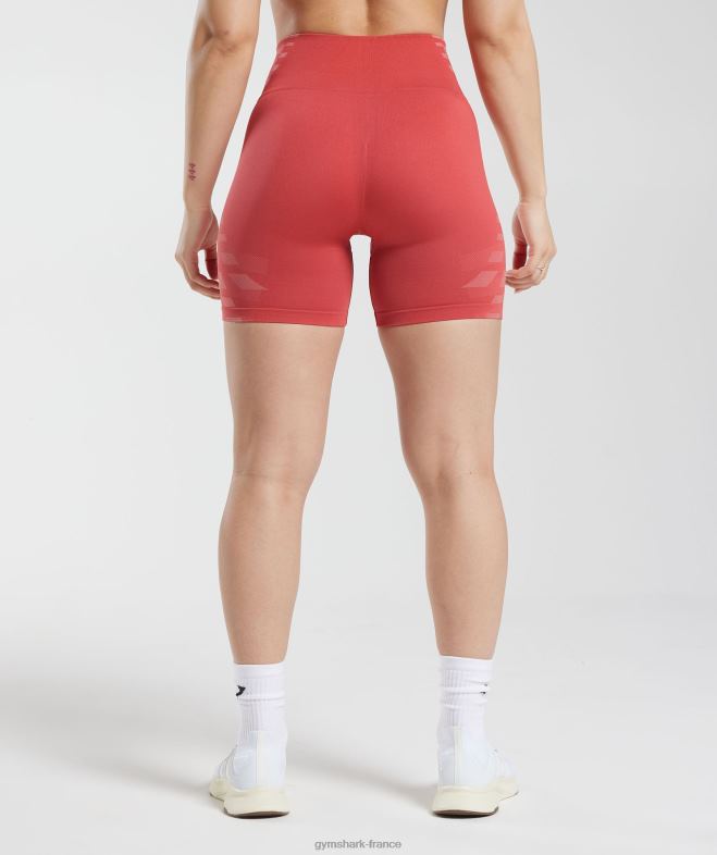 Gymshark short illimité rouge séché au soleil/rose terre cuite femmes 6HF28109