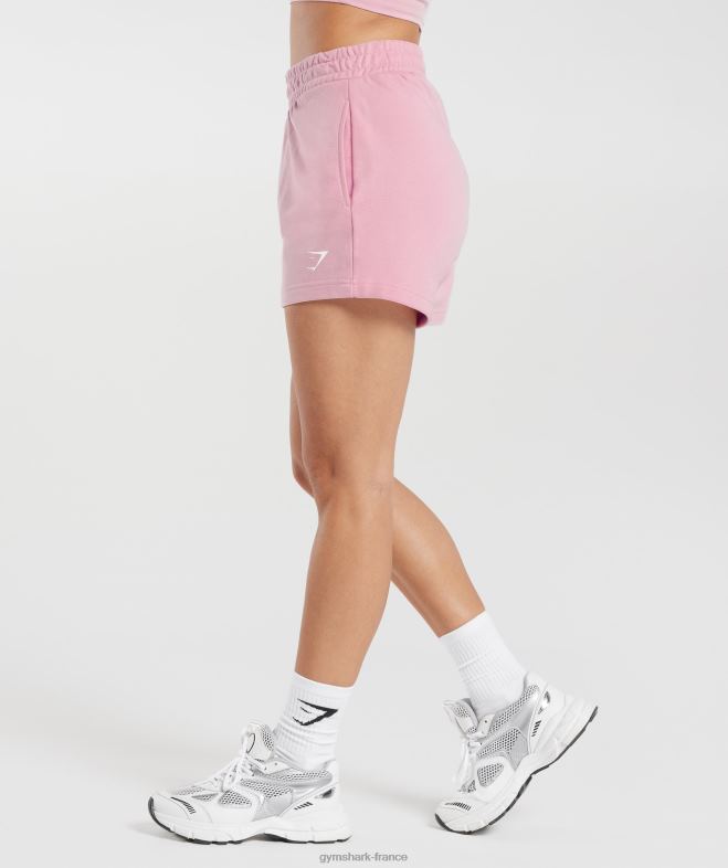 Gymshark short pêche fort barbe à papa rose femmes 6HF2835