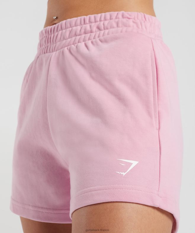 Gymshark short pêche fort barbe à papa rose femmes 6HF2835