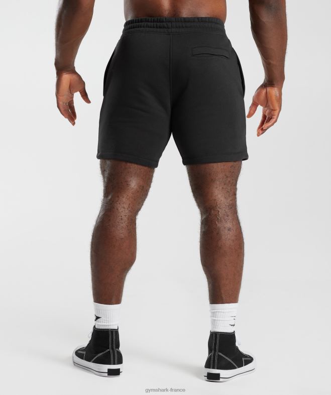 Gymshark short rétro noir Hommes 6HF28536