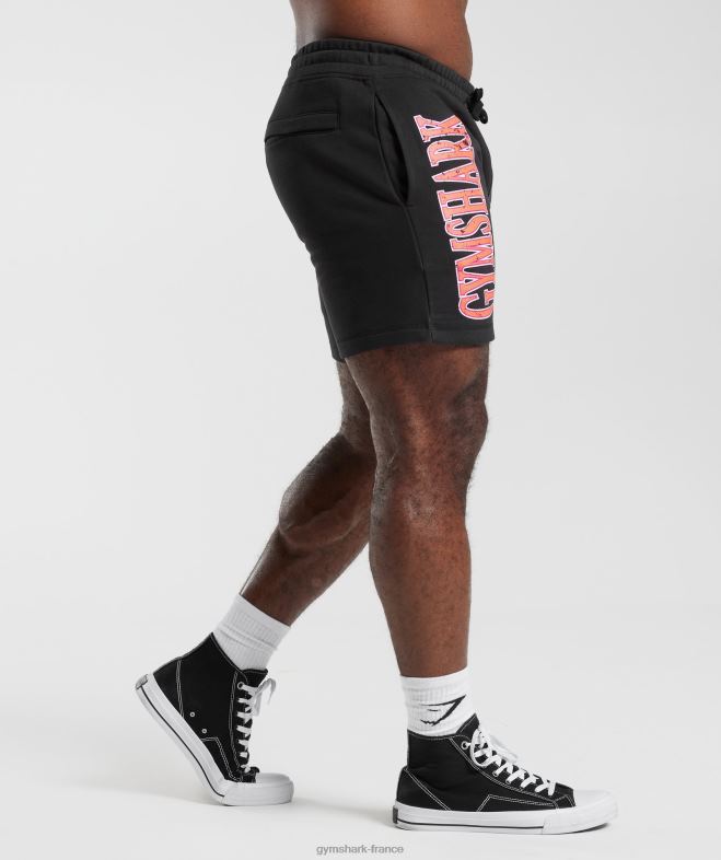 Gymshark short rétro noir Hommes 6HF28536