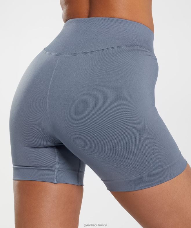 Gymshark short sans couture en sueur bleu du soir femmes 6HF2821