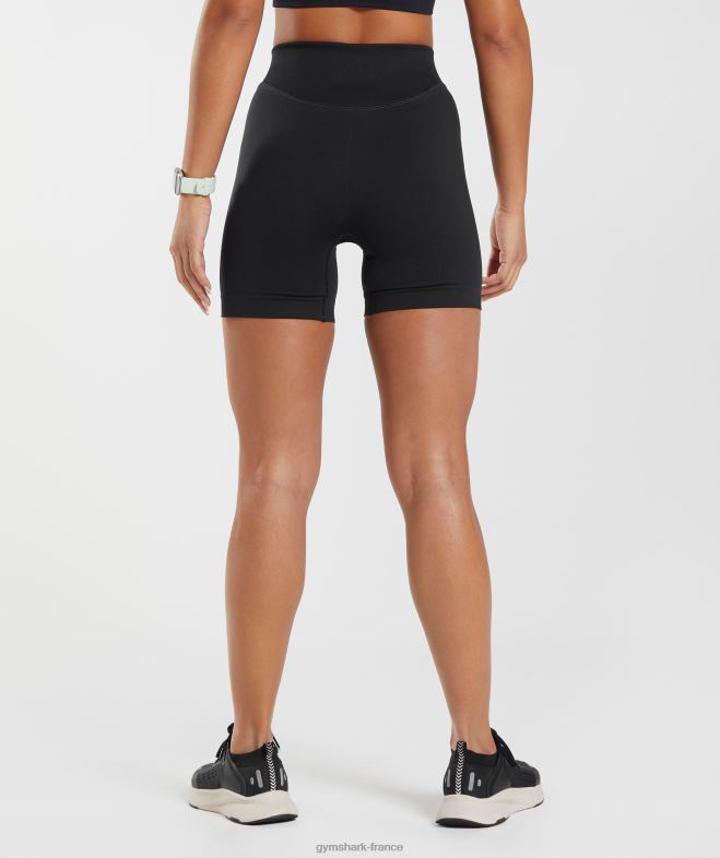 Gymshark short sans couture en sueur noir femmes 6HF289