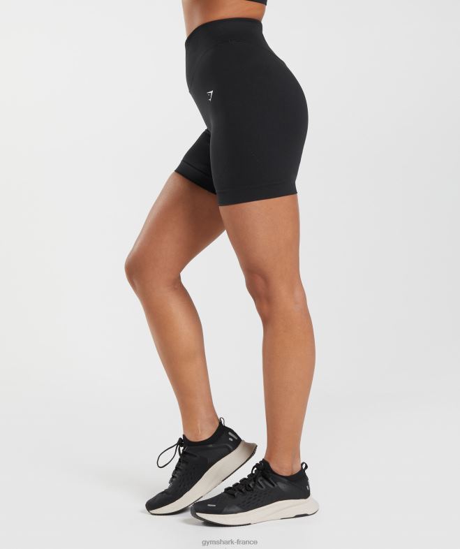 Gymshark short sans couture en sueur noir femmes 6HF289