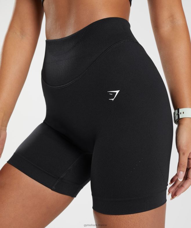 Gymshark short sans couture en sueur noir femmes 6HF289