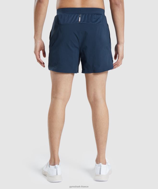 Gymshark short speed évoluer 5 marine Hommes 6HF28515