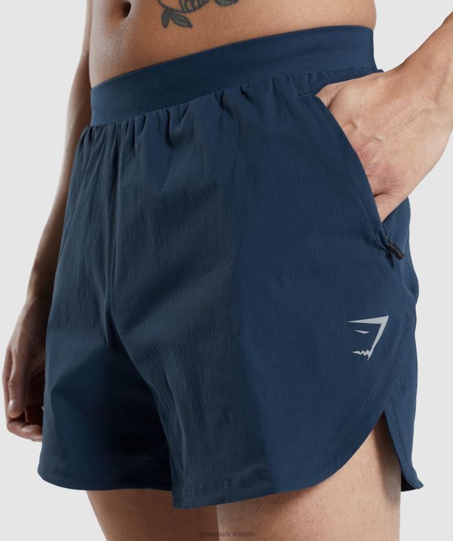 Gymshark short speed évoluer 5 marine Hommes 6HF28515