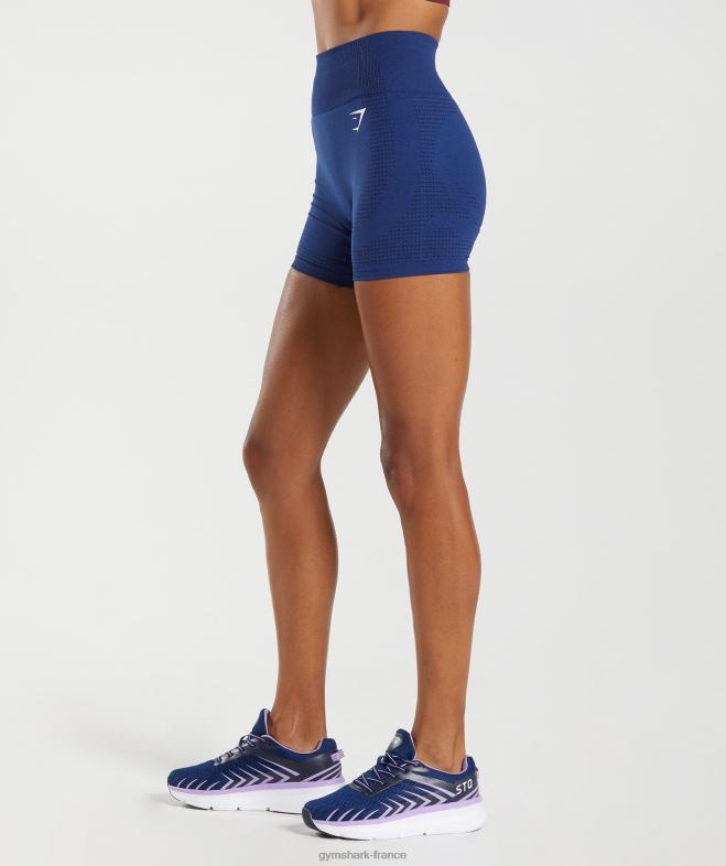 Gymshark short vital sans couture 20 marne bleu stellaire femmes 6HF28104