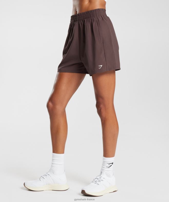 Gymshark short à poches tissées Chocolat brun femmes 6HF2844