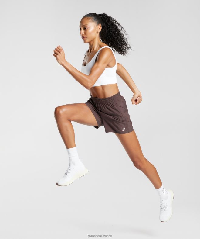 Gymshark short à poches tissées Chocolat brun femmes 6HF2844