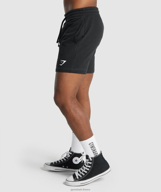 Gymshark short à écusson noir Hommes 6HF28514