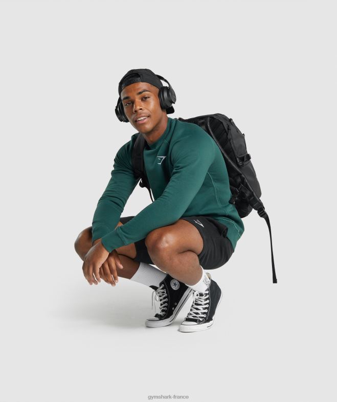 Gymshark short à écusson noir Hommes 6HF28514