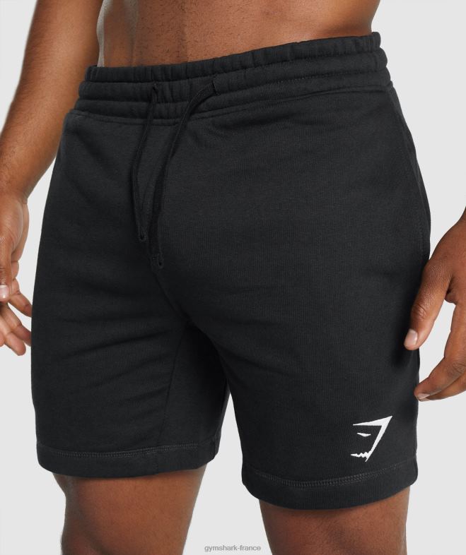Gymshark short à écusson noir Hommes 6HF28514