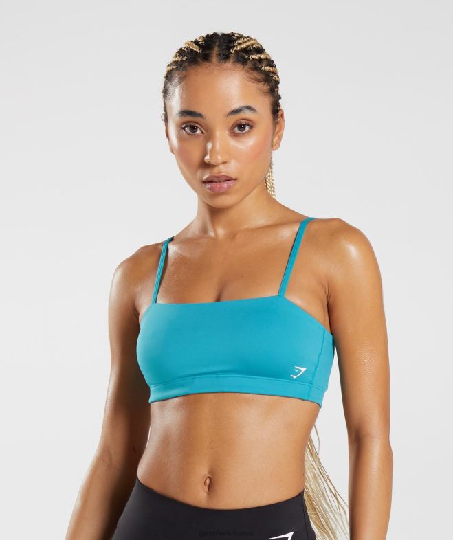 Gymshark soutien-gorge de sport bandeau bleu comète femmes 6HF28114