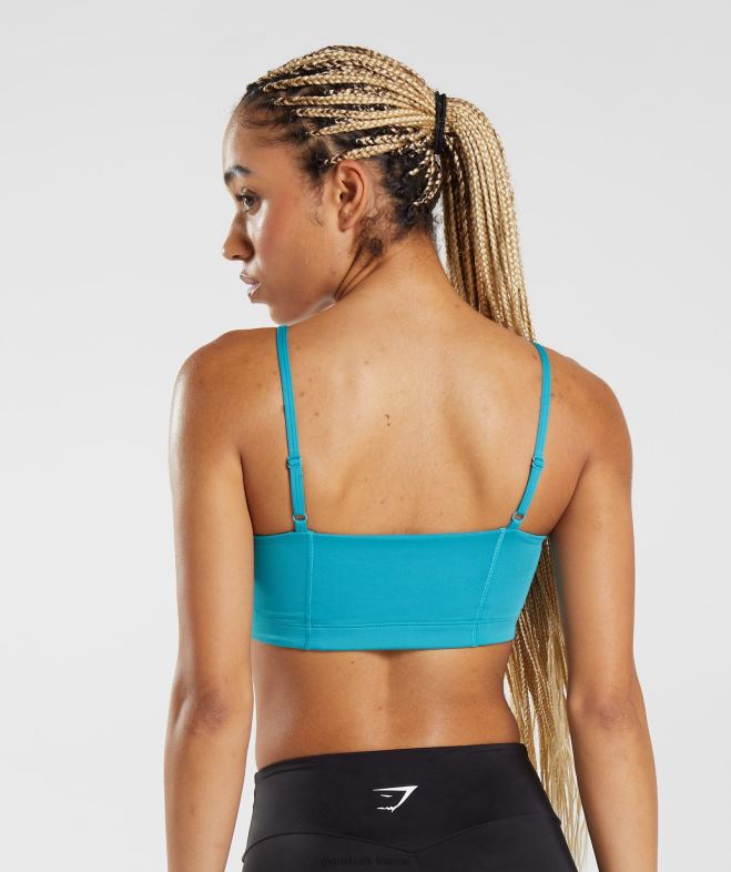 Gymshark soutien-gorge de sport bandeau bleu comète femmes 6HF28114