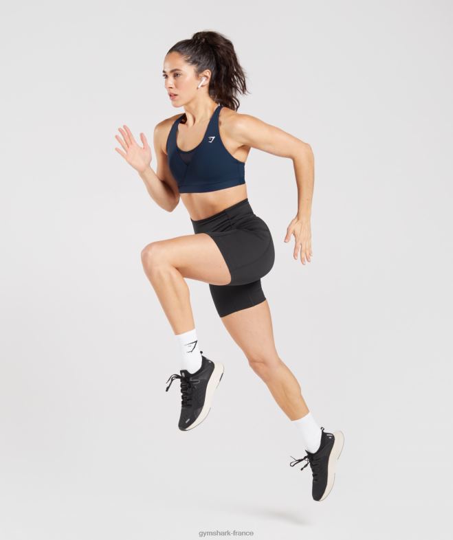 Gymshark soutien-gorge de sport croisé marine femmes 6HF28155