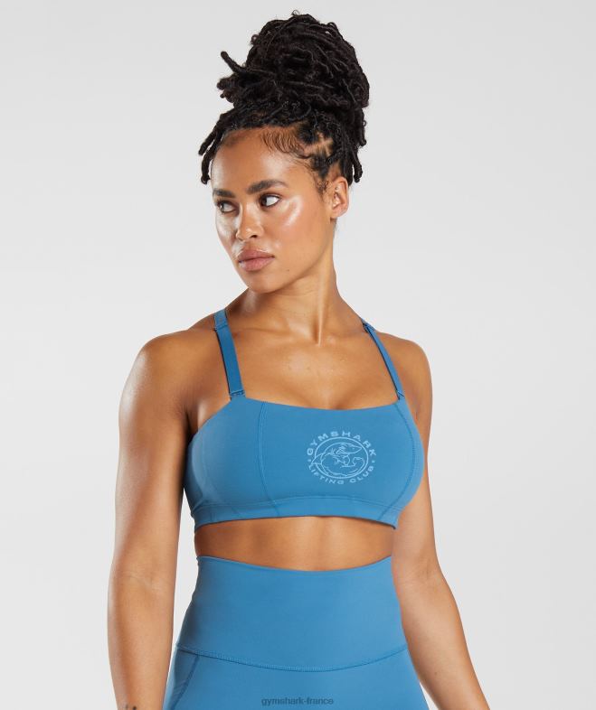 Gymshark soutien-gorge de sport héritage bleu au bord du lac femmes 6HF28200