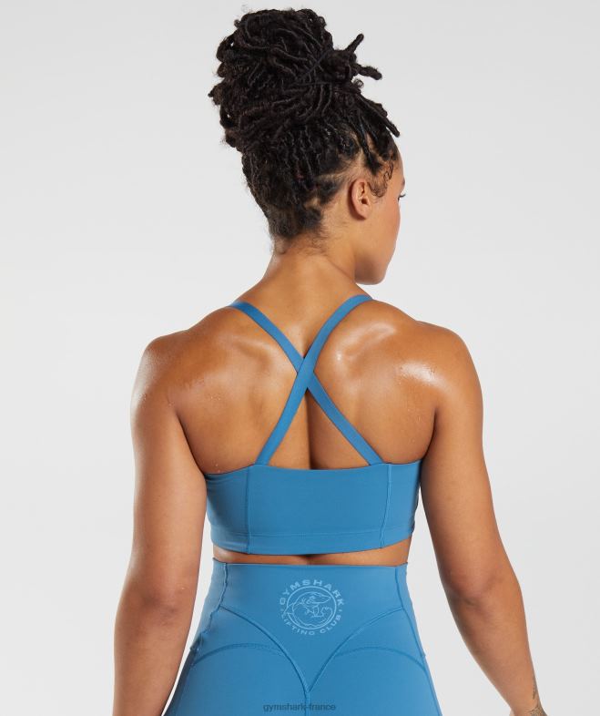 Gymshark soutien-gorge de sport héritage bleu au bord du lac femmes 6HF28200