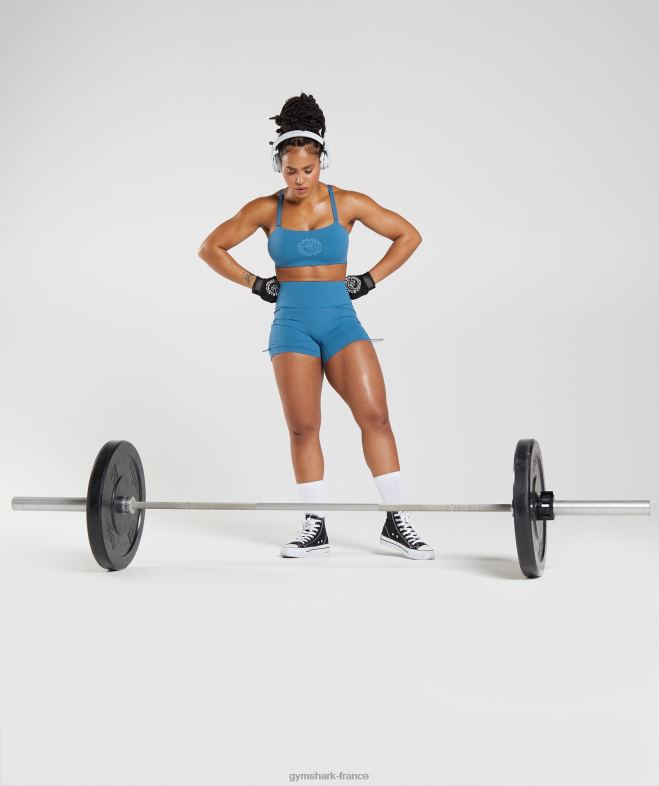 Gymshark soutien-gorge de sport héritage bleu au bord du lac femmes 6HF28200