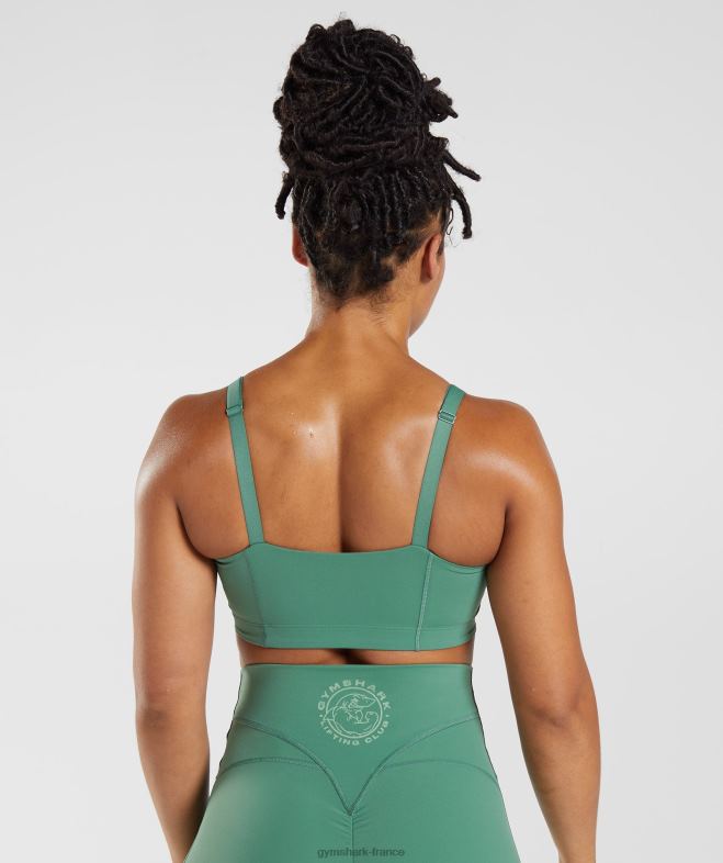Gymshark soutien-gorge de sport héritage vert hoya femmes 6HF28174