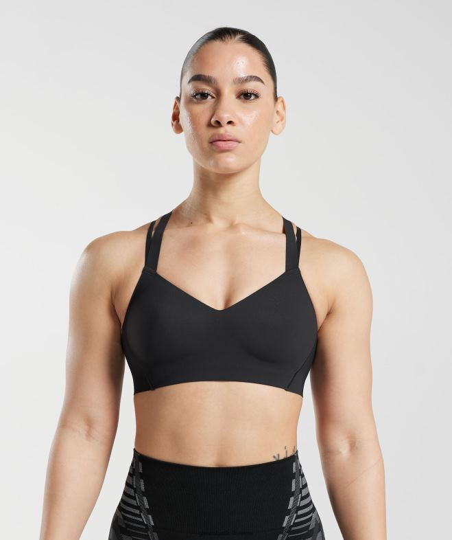 Gymshark soutien-gorge de sport illimité noir femmes 6HF28115