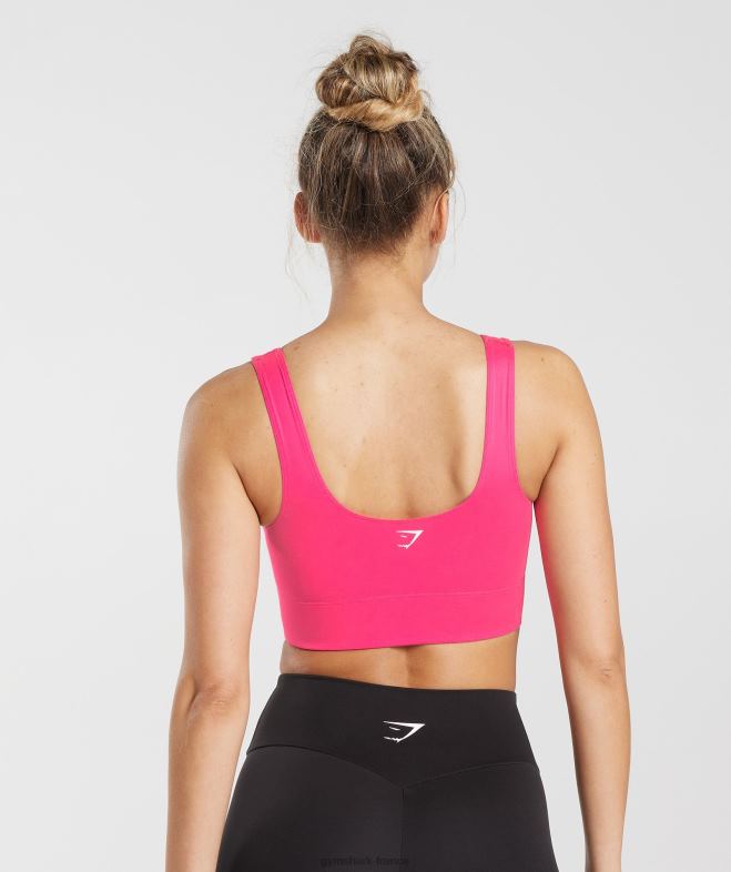 Gymshark soutien-gorge de sport long fuchsia brillant femmes 6HF28130
