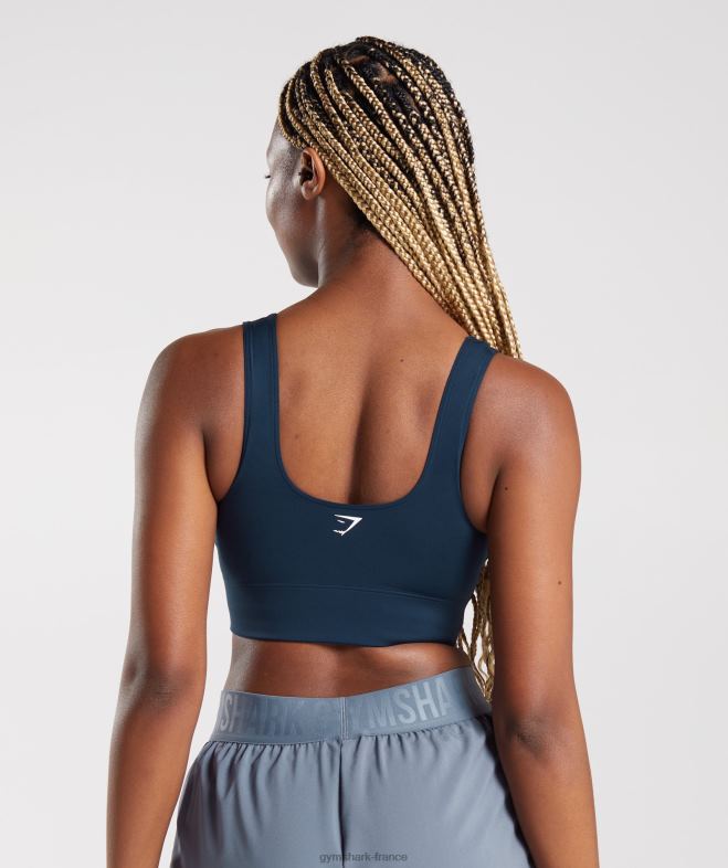Gymshark soutien-gorge de sport long marine femmes 6HF28131