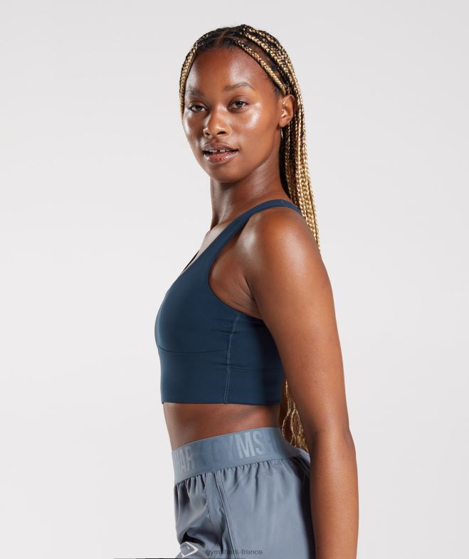 Gymshark soutien-gorge de sport long marine femmes 6HF28131