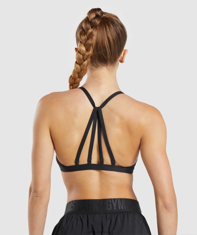 Gymshark soutien-gorge de sport minimal noir femmes 6HF28135