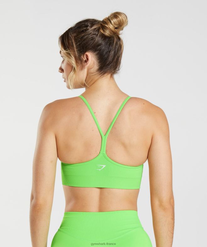 Gymshark soutien-gorge de sport sans coutures chaux fluo femmes 6HF28212
