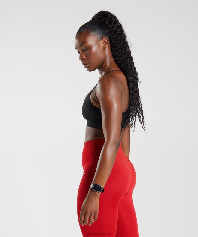 Gymshark soutien-gorge de sport sans coutures noir femmes 6HF28116