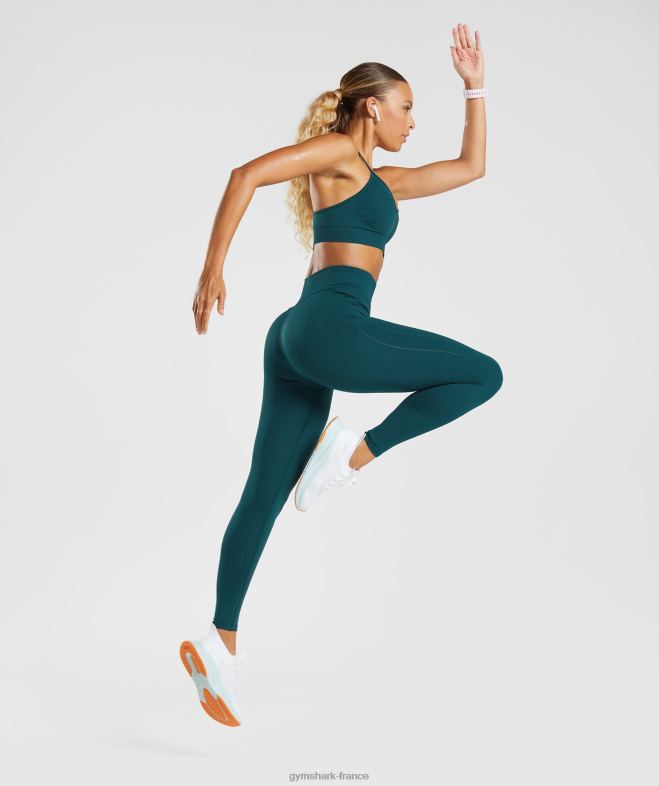 Gymshark soutien-gorge de sport sans coutures sarcelle d\hiver femmes 6HF28231